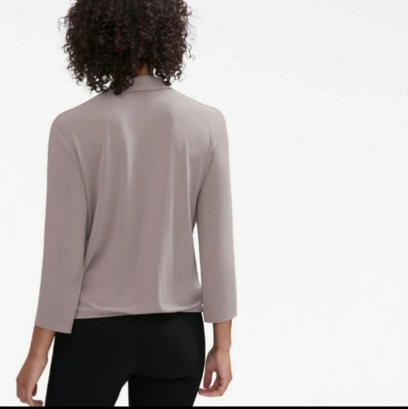 MM Lafleur The Deneuve Top In Rain Cloud Taupe Size Small - Picture 3 of 7